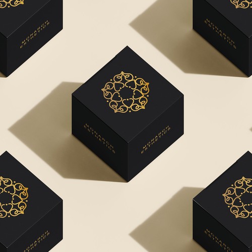 Spa logo with the title 'Logo design for a modern med spa with a luxurious overall feeling and an organic touch'