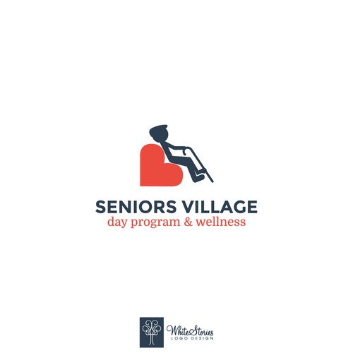 Father design with the title 'Modern Seniors Caring logo'