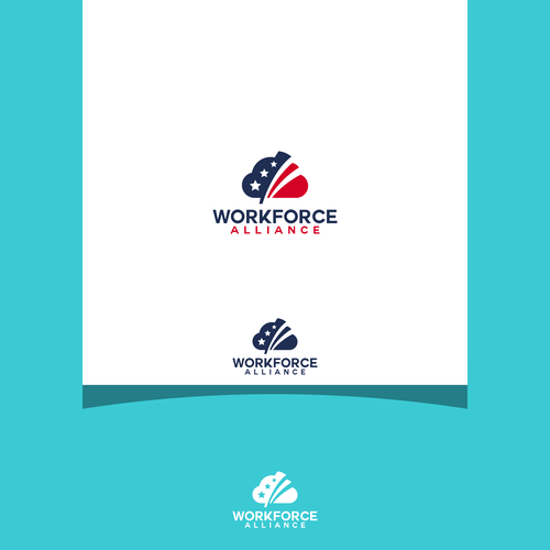 USA logo with the title 'A concept logo for WorkForce Alliance'
