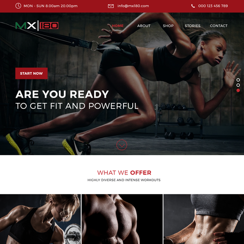 Bootstrap website with the title 'Fitness regime inspired by the richest aspects of Mexican Culture'