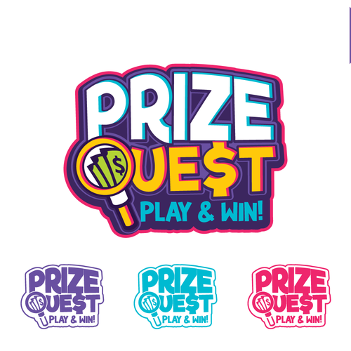Colorful design with the title 'Prize Quest'