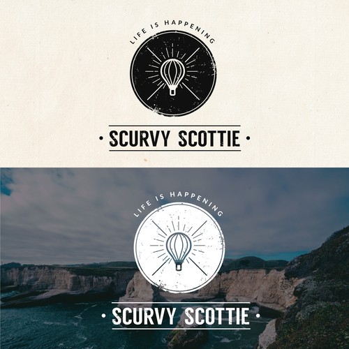 Travel blog logo with the title 'Logo for a travel blog'