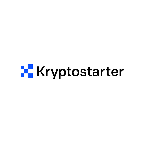 Cryptocurrency logo with the title 'Logo design for Kryptostarter'