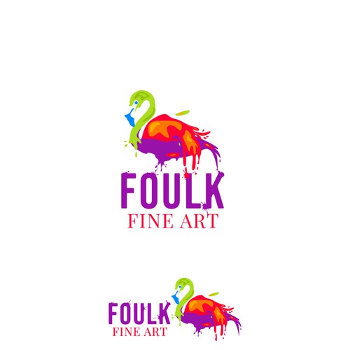 Art logo with the title 'Foluk art logo'