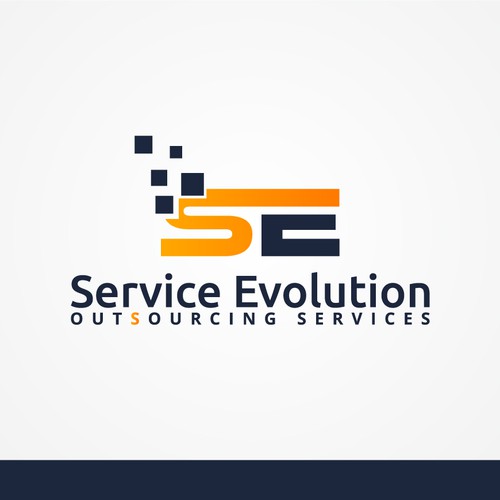 Service brand with the title 'Logo design for service company '