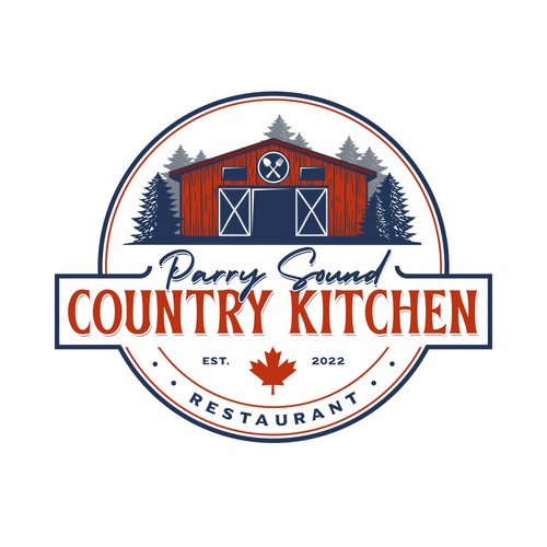 Barn logo with the title 'Parry Sound Country Kitchen'