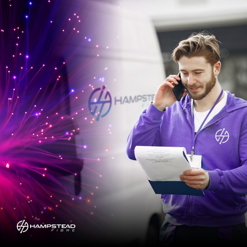 IT logo with the title 'Hampstead Fibre'