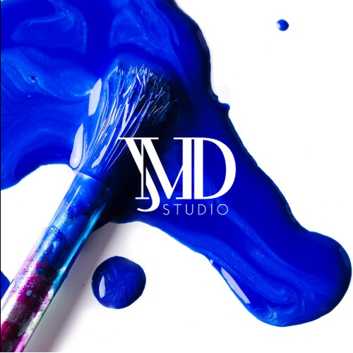 Painting logo with the title 'JMD studio'