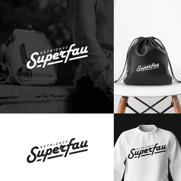 Fashion design with the title 'SUPERFAU'