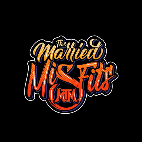 Graffiti design with the title 'The Married Misfits'