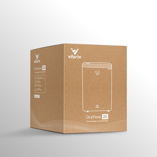 Minimal packaging with the title 'Vibrix'