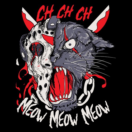 Cat t-shirt with the title 'Friday The 13th'