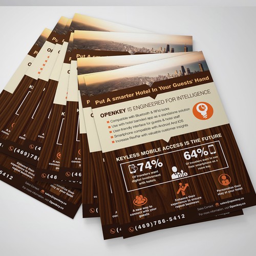 Handout design with the title 'Marketing Handout'