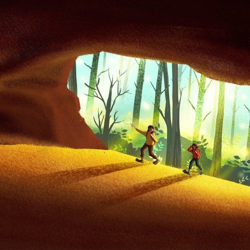 Children's book illustration with the title 'Local Knowledge and History'