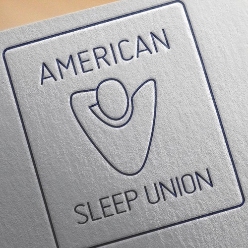 Iconic brand with the title 'Logo American Sleep Union'