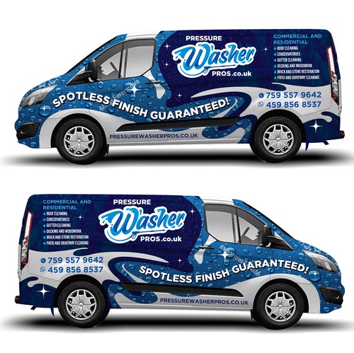 Vehicle graphic design with the title 'Car Wrap Design'