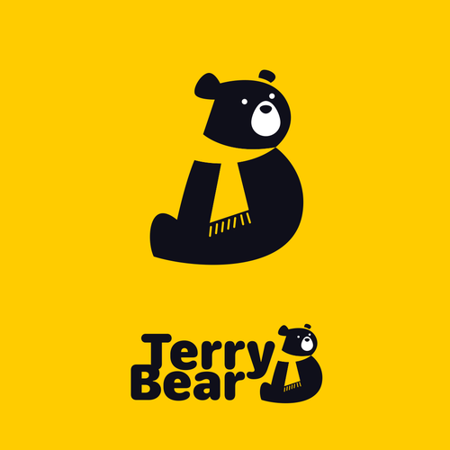 Curvy logo with the title 'Terry Bear Logo'
