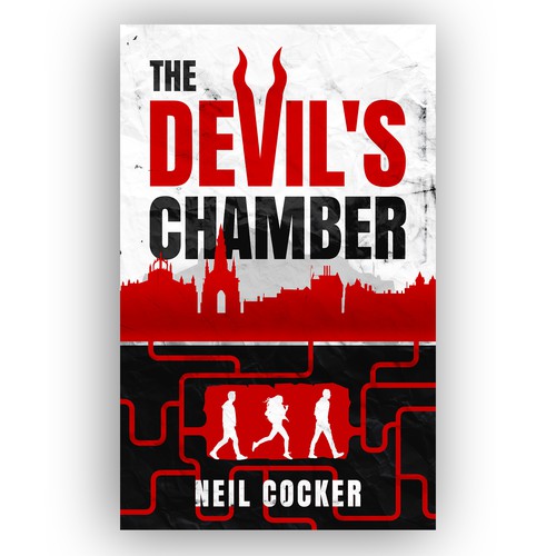 Urban book cover with the title 'The Devil's Chamber - a dark Scottish novel'