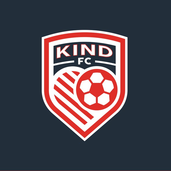Football logo with the title 'Kind FC'