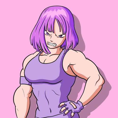 Anime artwork with the title 'Anime woman'