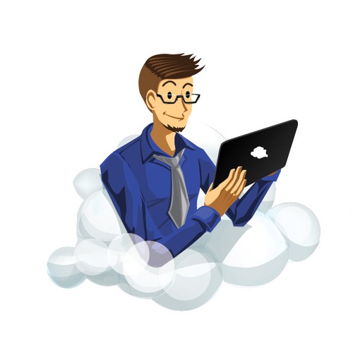 Work design with the title 'deal seekers illustration'