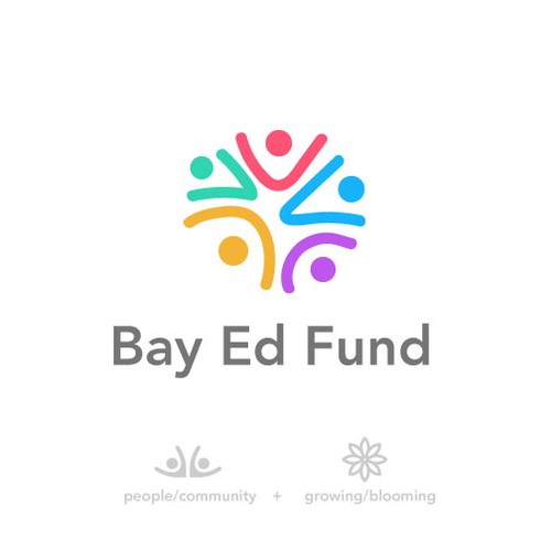 Cheerful design with the title 'Bay Ed Fund'