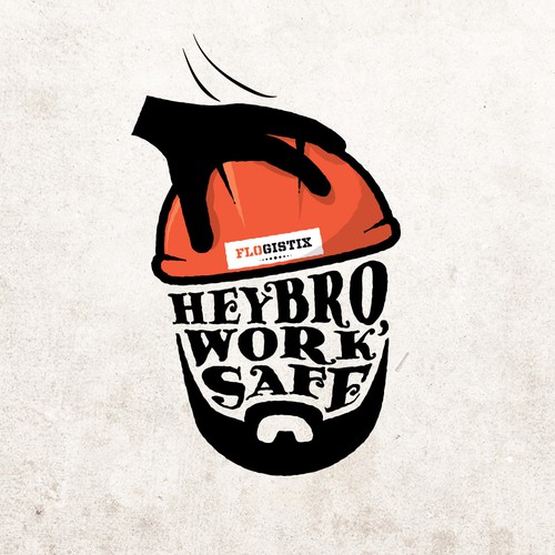 Work logo with the title '"Hey Bro, Work Safe" Campaign'