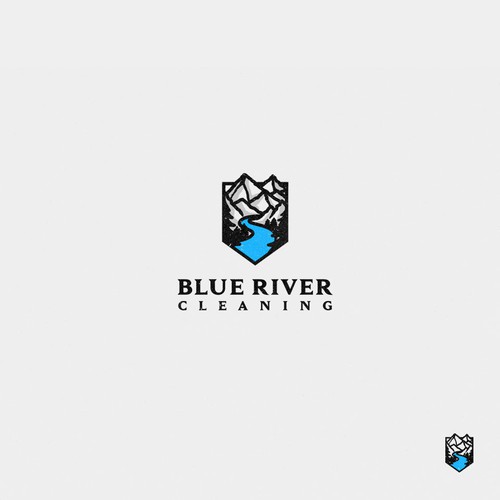 Blue eagle logo with the title 'Blue River Cleaning'