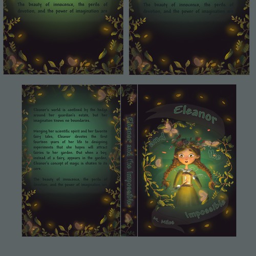 Cartoon book cover with the title 'Cover book'