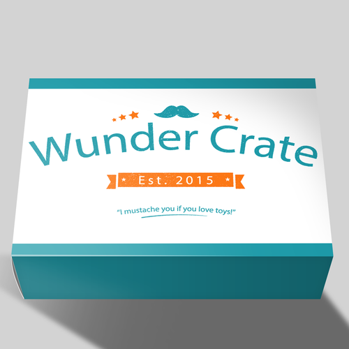 Subscription box logo with the title 'Wunder Crate - Box'