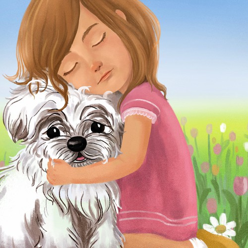 Book artwork with the title 'Children's book cover'