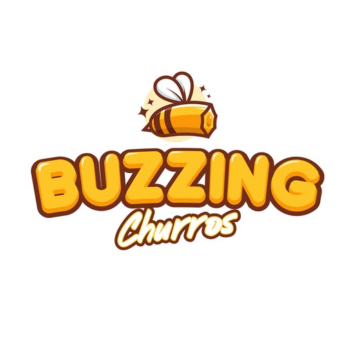Bug logo with the title 'honey churros logo'