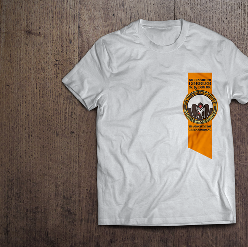 Turkey design with the title 'Turkey Trot Run Shirt Design'