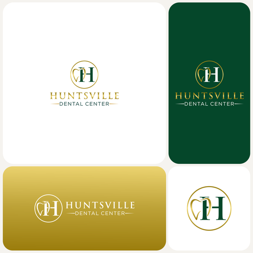 Medical brand with the title 'Logo design for Huntsville Dental Center'