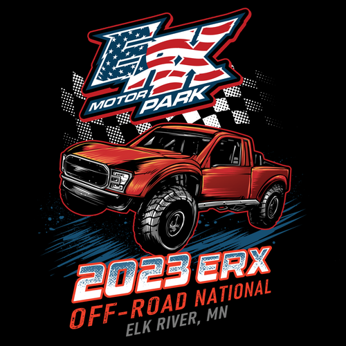 Truck t-shirt with the title 'Off-Road Racing'