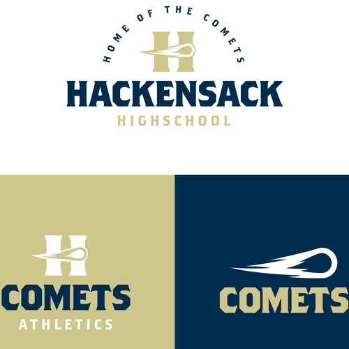 School brand with the title 'Logo system for a public highschool and athletics program'