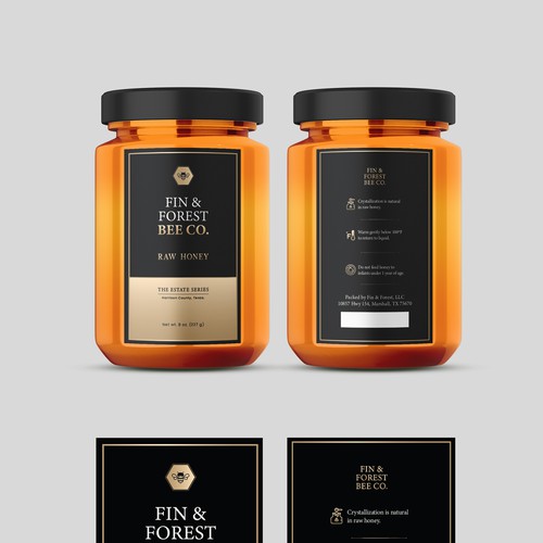Design label with the title 'Label design'