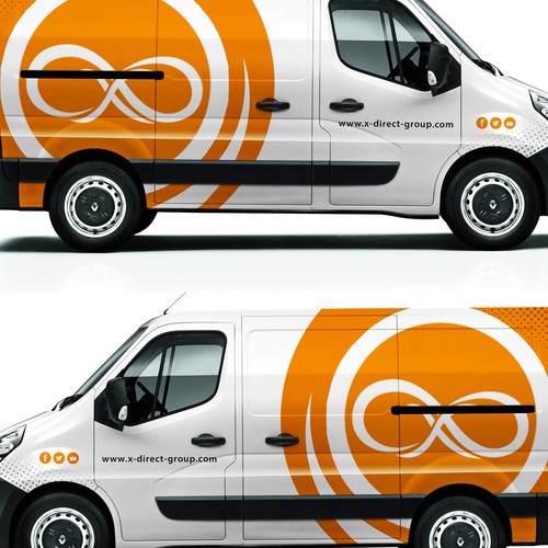 Wrapping design with the title 'x-direct-group'