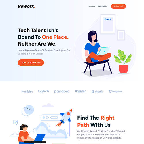 Boost design with the title 'Remote.Dev Website Concept'