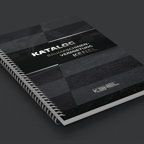 Machine design with the title 'Construction machinery rental'