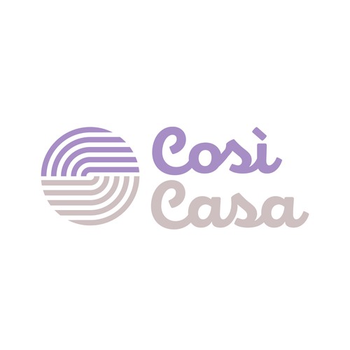 Wool design with the title ''CosìCasa' home textiles logo '