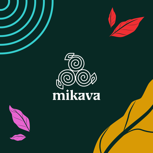 Number 3 logo with the title 'Logo concept for Mikava'