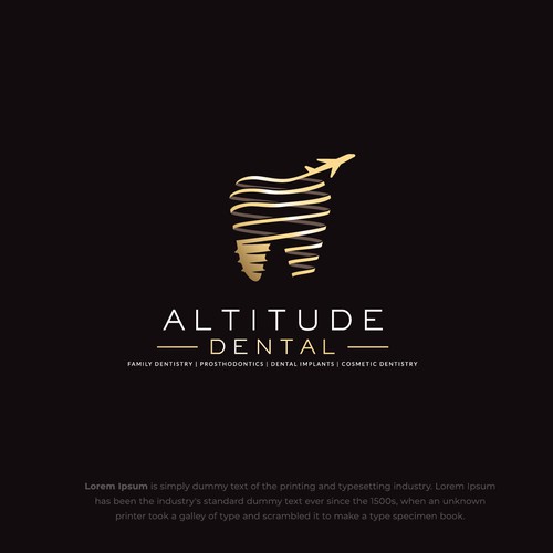 Implant logo with the title 'Altitude Dental'