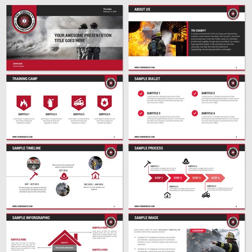 Rescue design with the title 'powerpoint'