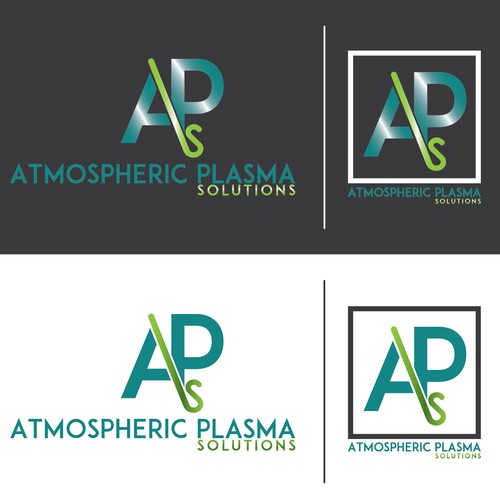 Turquoise logo with the title 'APS logo'