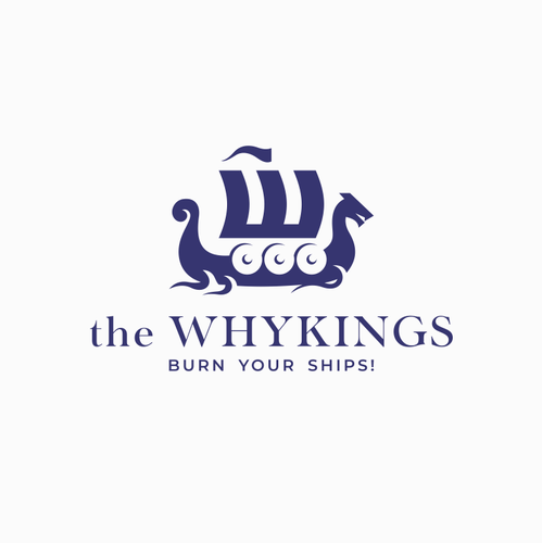 Viking ship logo with the title 'viking logo'