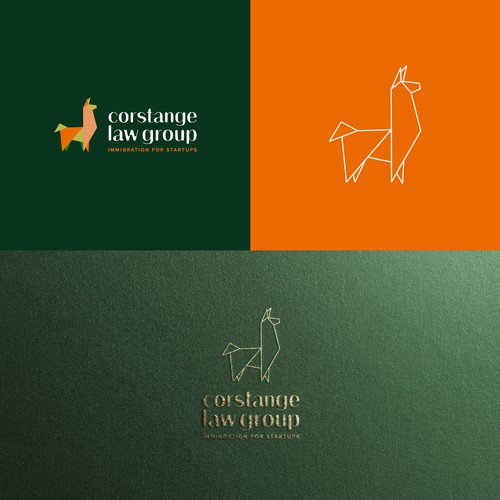 Law firm brand with the title 'Logodesign for Immigration Lawyer'