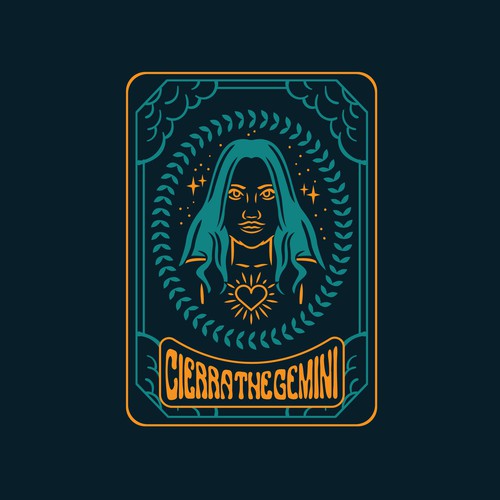 Kaleidoscope logo with the title 'illustration logo contest for Cierra The Gemini'