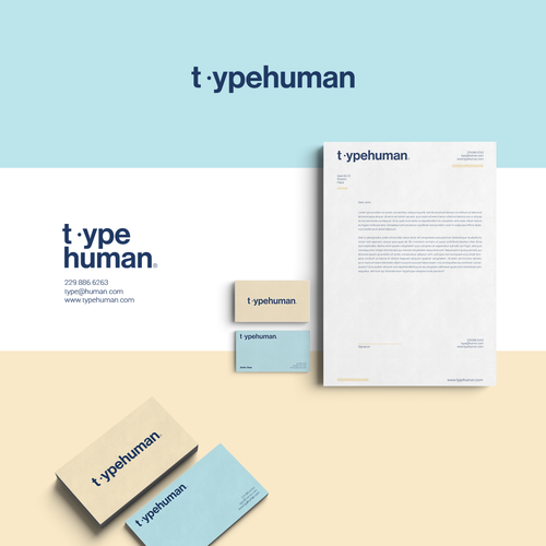 Typography brand with the title 'Typography concept for TypeHuman'