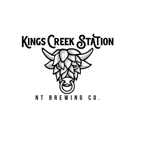 Hops logo with the title 'Kings Creek Station NT Brewing Co.'